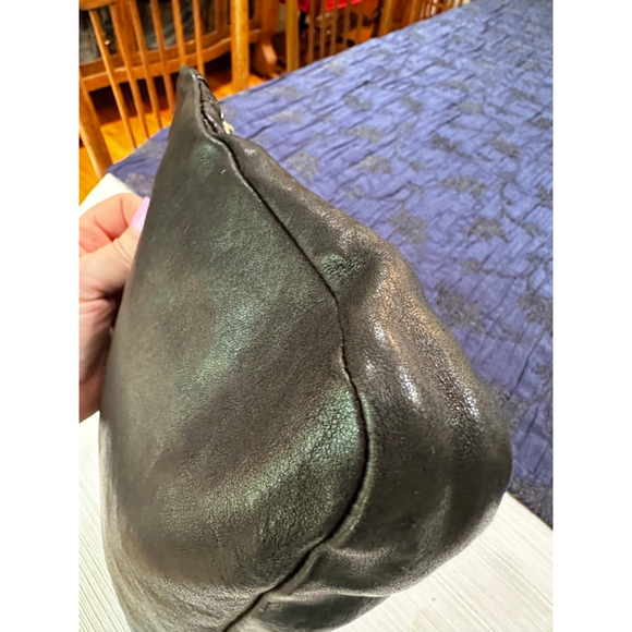 Jimmy Choo Black Leather Star Clutch Bag Silver Hardware - Picture 4 of 11